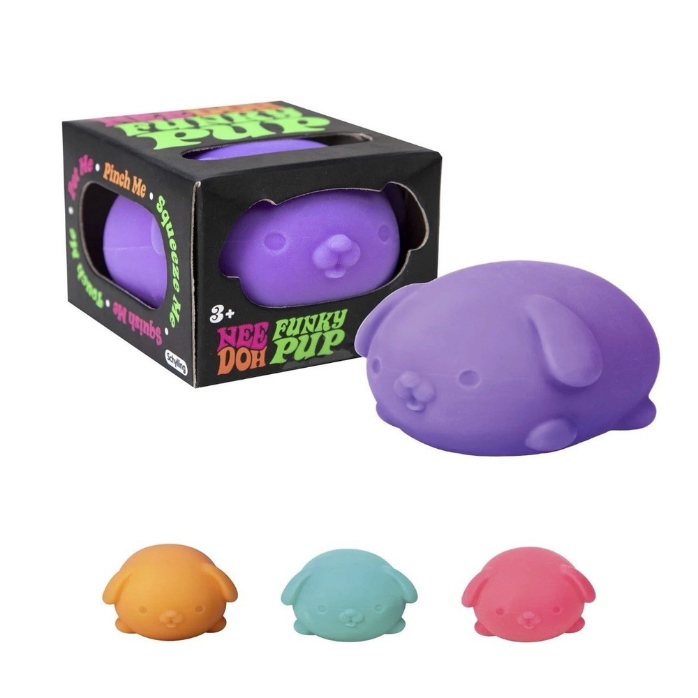 Purple NeeDoh Funky Pup Squishy Dog Fidget Toy - Sensory Stress Relief - NEW